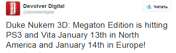 Duke Nukem 3D: Megaton Edition посетит PlayStation Store в Январе