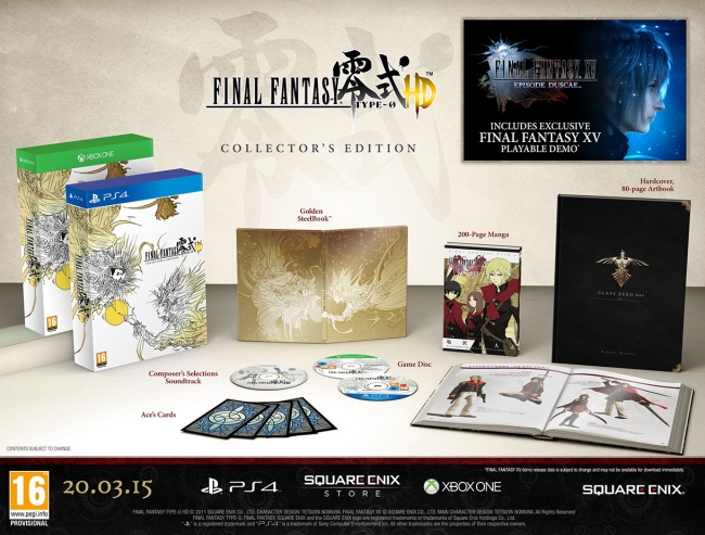 Анонсировано коллекционное издание Final Fantasy Type-0 HD