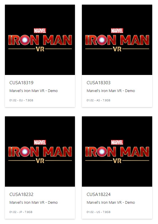 - Marvels Iron Man VR      