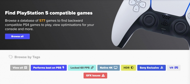 В сети появился веб-сайт с базой данных по всем играм, поддерживающим функцию обратной совместимости на PlayStation 5