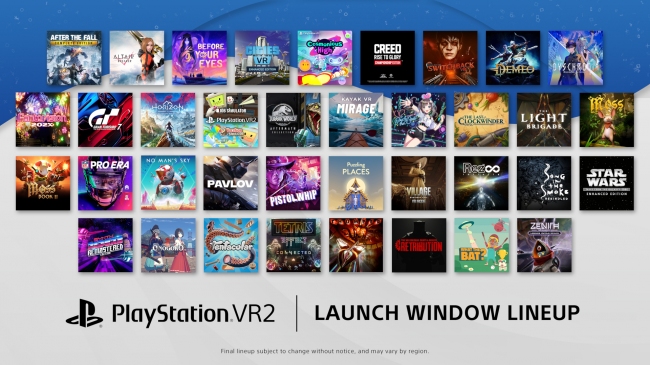 PlayStation VR2 получит более 37 игр на старте