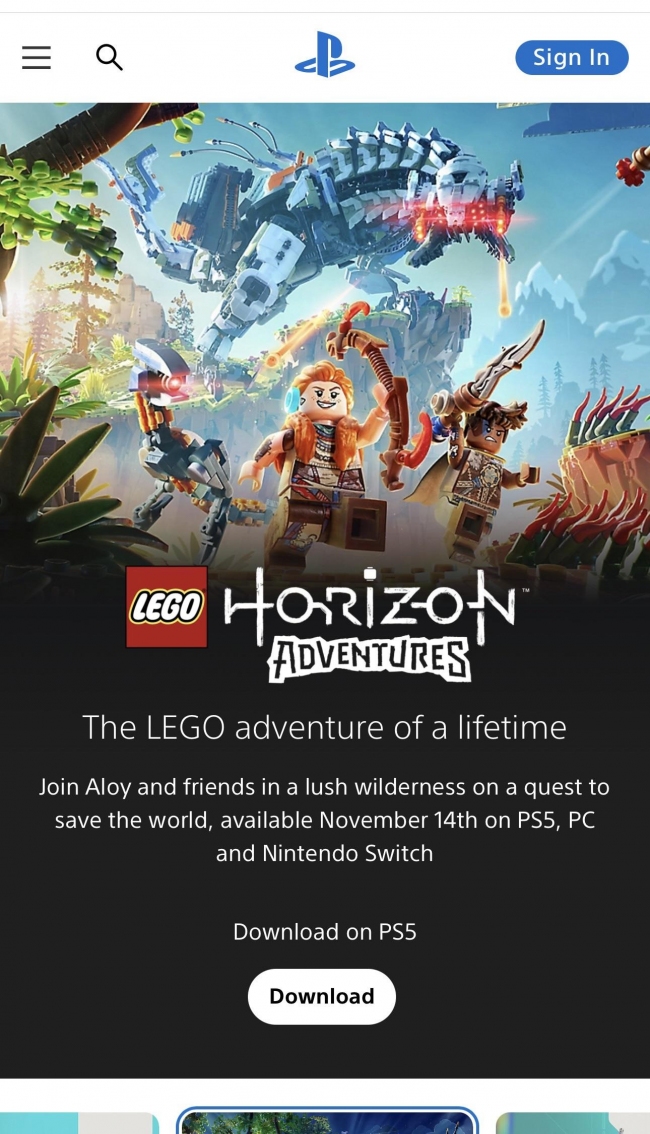 Sony     LEGO Horizon Adventures