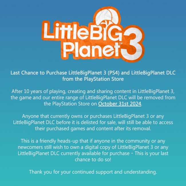 LittleBigPlanet 3  PlayStation Store   