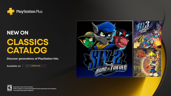 Sly 2, Jak and Daxter     PlayStation 2     PS Plus Premium/Deluxe