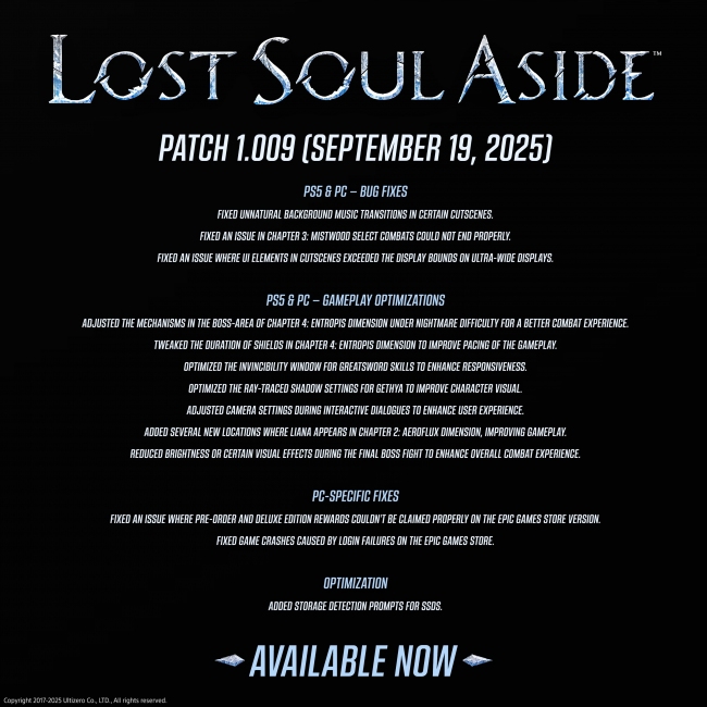 UltiZero Games      Lost Soul Aside   