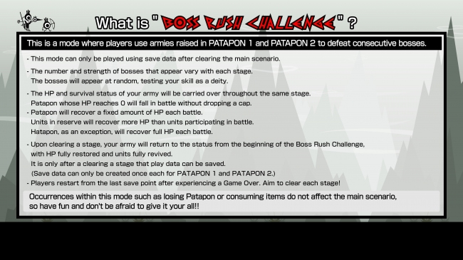 Patapon 1+2 Replay �������� ����������, ����������� ����� Boss Rush Challenge